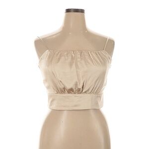 Stylish Tan Strapless Blouse